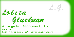 lolita gluckman business card